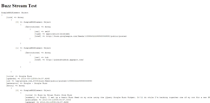 Google Buzz dumped image Google Buzz dumped image