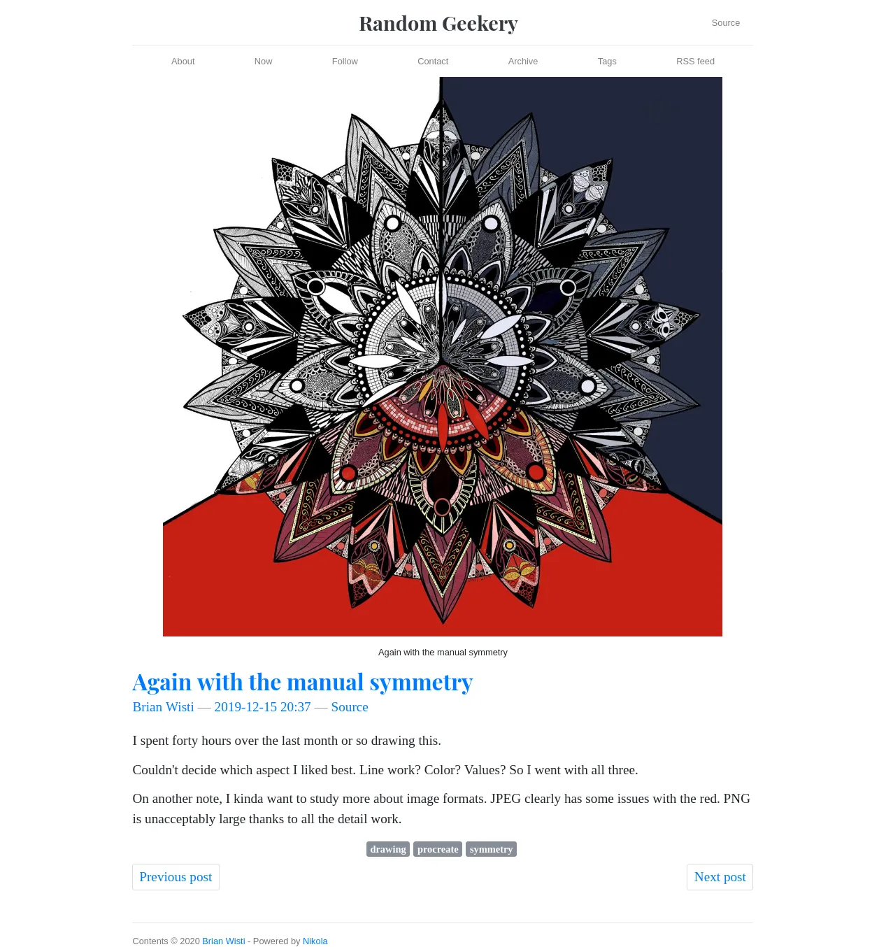 screenshot showing cover image in post