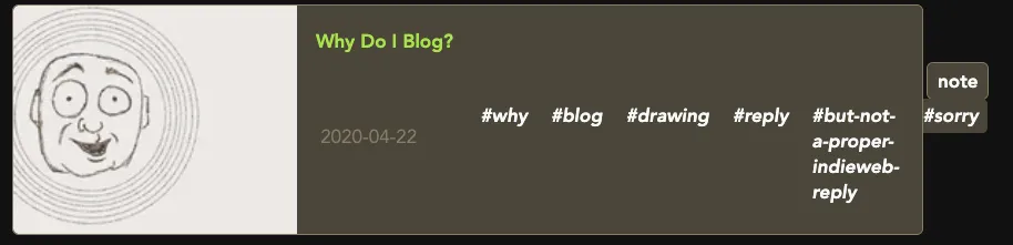 tags bleeding out of a preview card's visual regiion